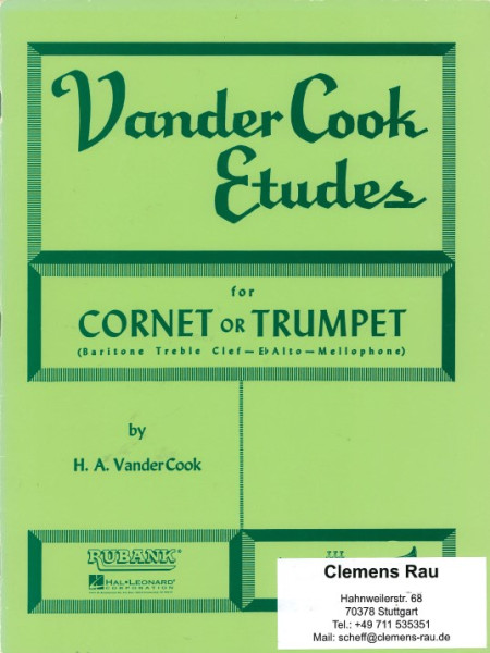 Vander Cook Etudes for Cornet or Trumpet